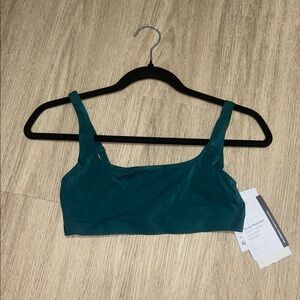 Teal Cropped Tank Top